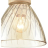 Подвесной светильник LUMION MIRABELA 8051/1А SUSPENTIONI LN24 E27 1*60W 220V дерево/амбер металл/стекло 8051/1A